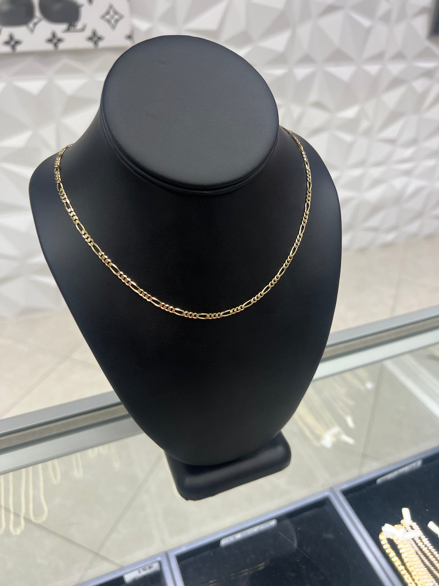 Solid 14k Gold Figaro