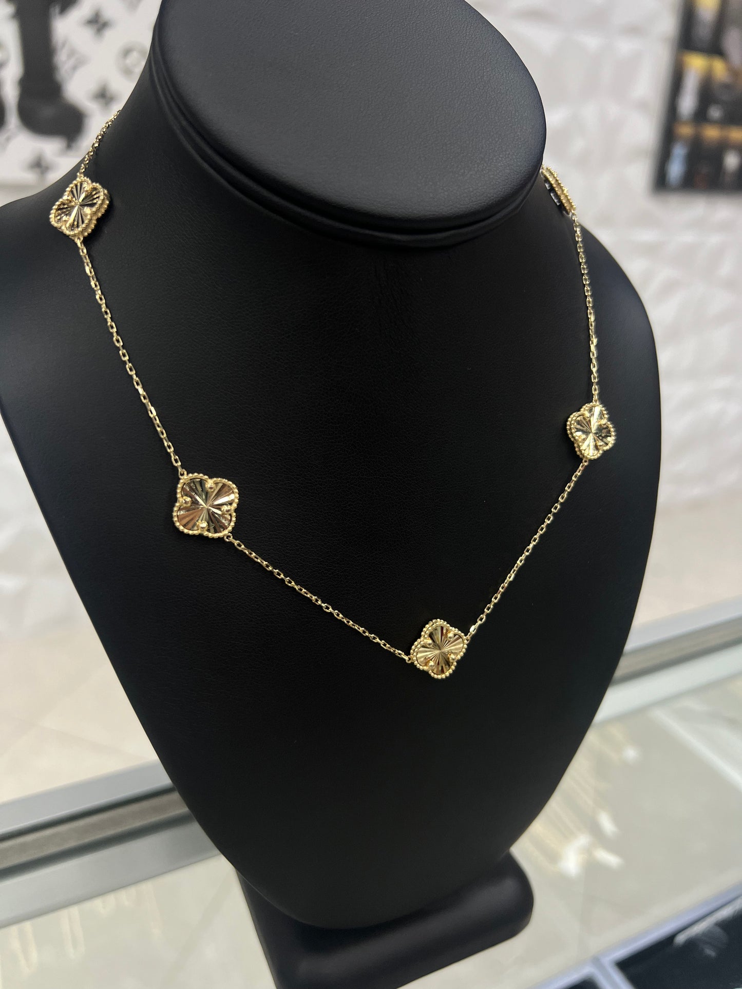 10k Gold Van Cleef Style Necklace
