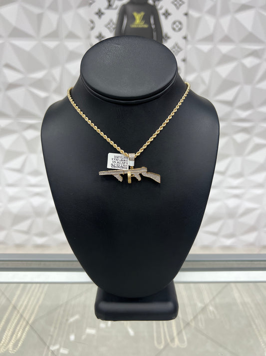 Natural Diamond Tommy Gun