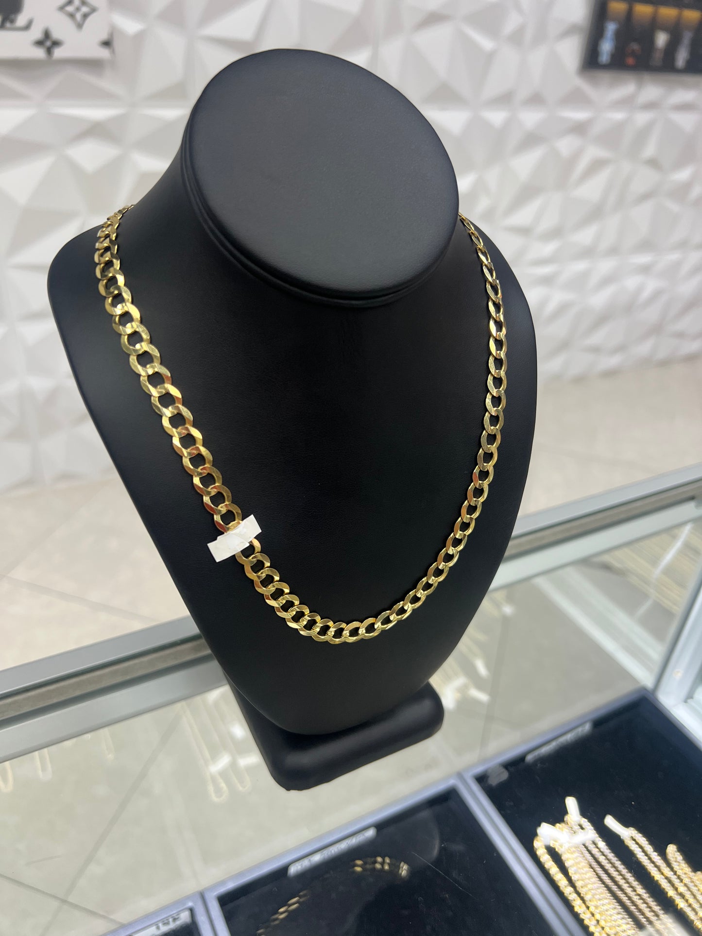 Solid 14k Gold Curb Link