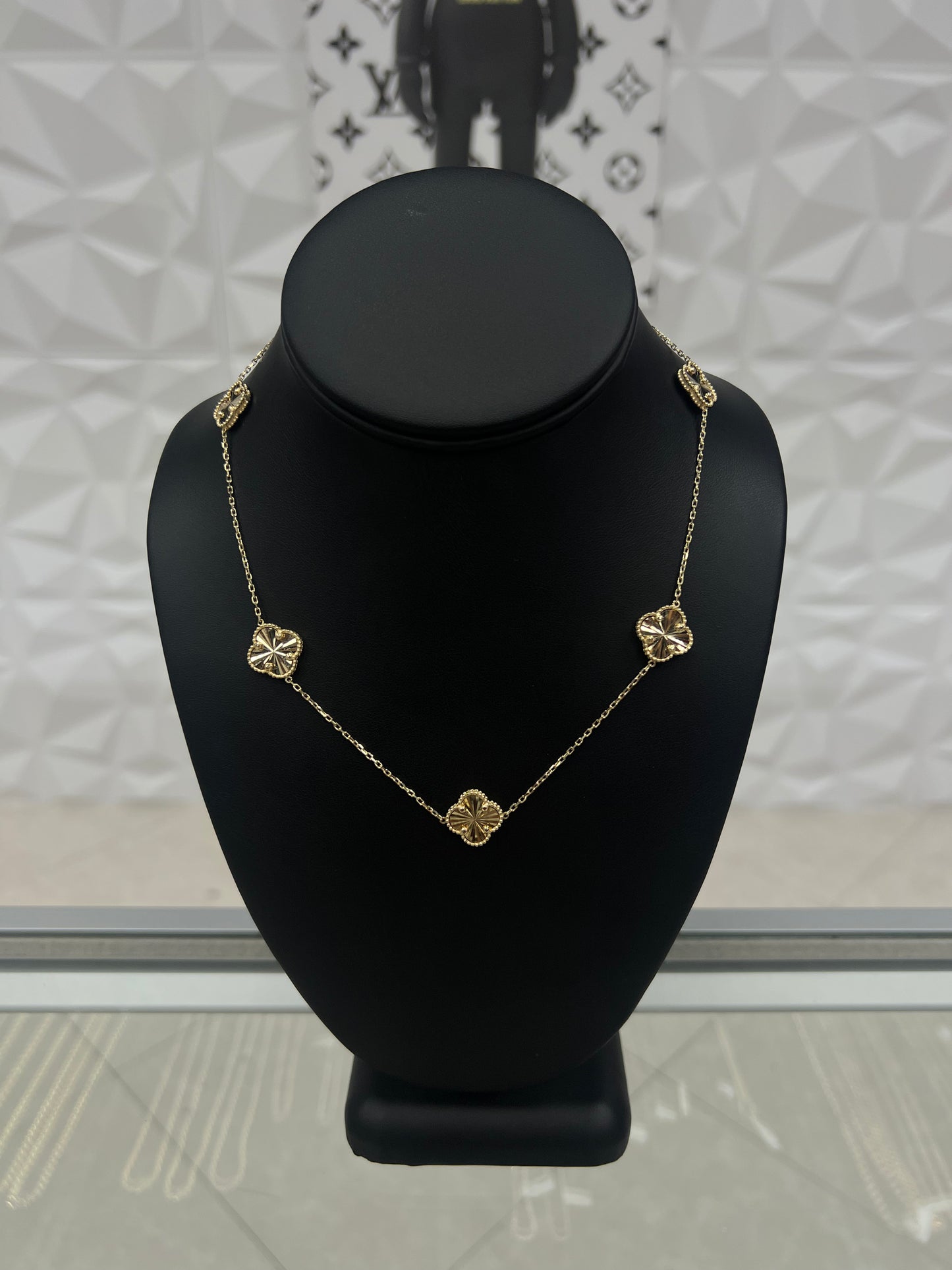 10k Gold Van Cleef Style Necklace