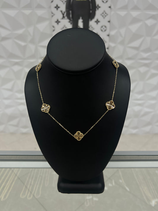 10k Gold Van Cleef Style Necklace