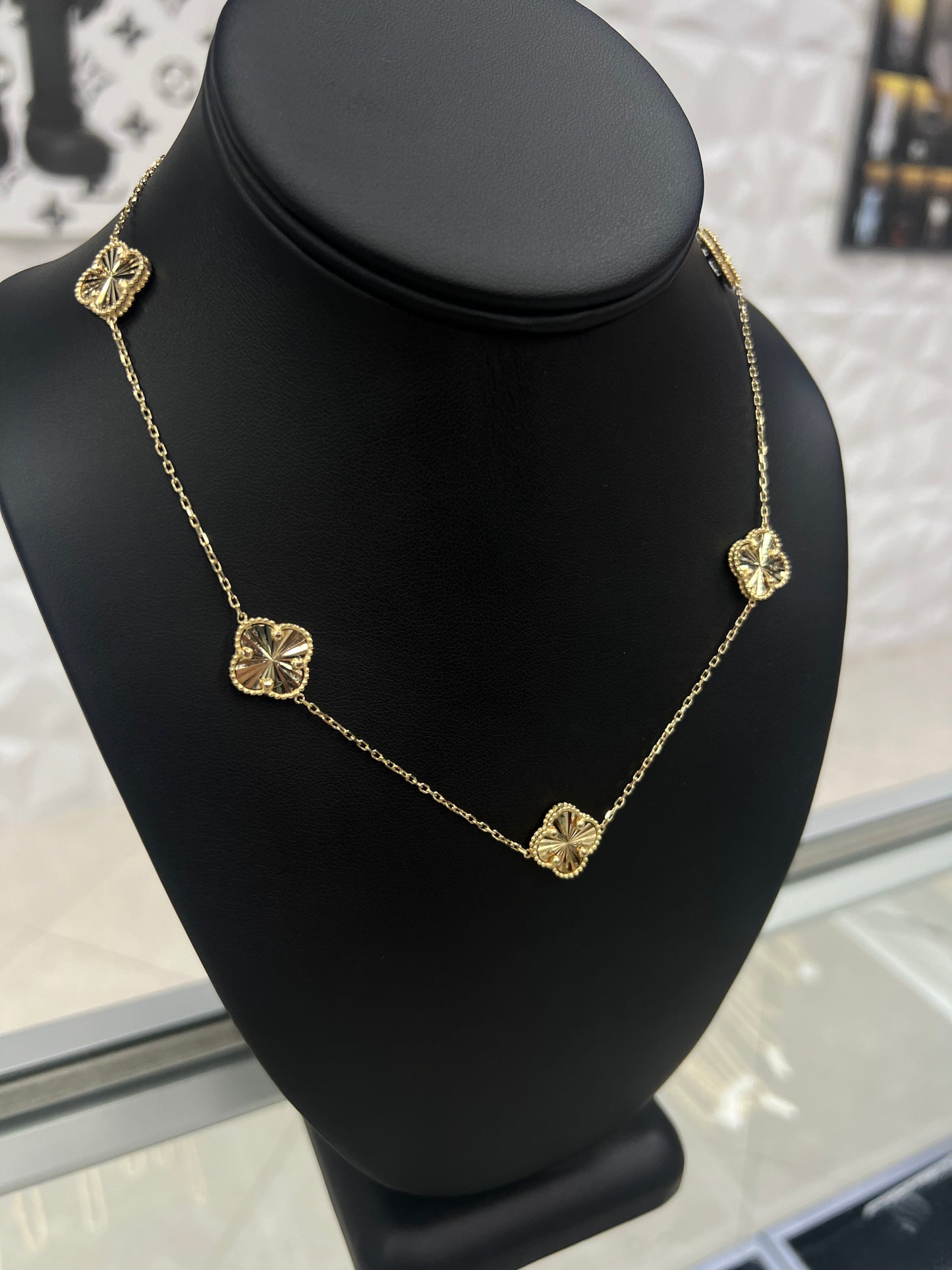 10k Gold Van Cleef Style Necklace