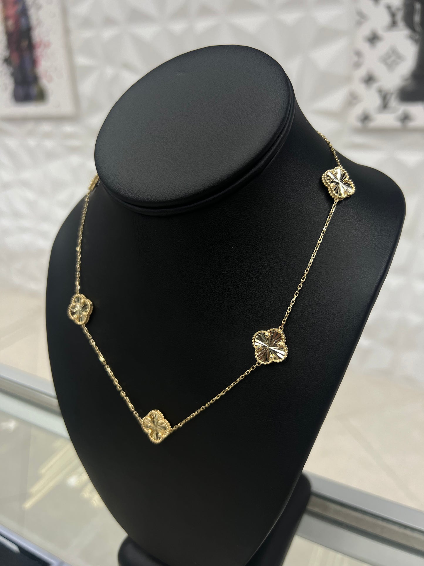 10k Gold Van Cleef Style Necklace