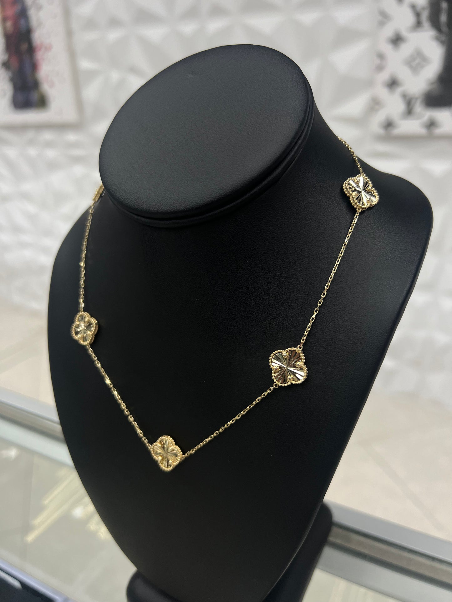 10k Gold Van Cleef Style Necklace