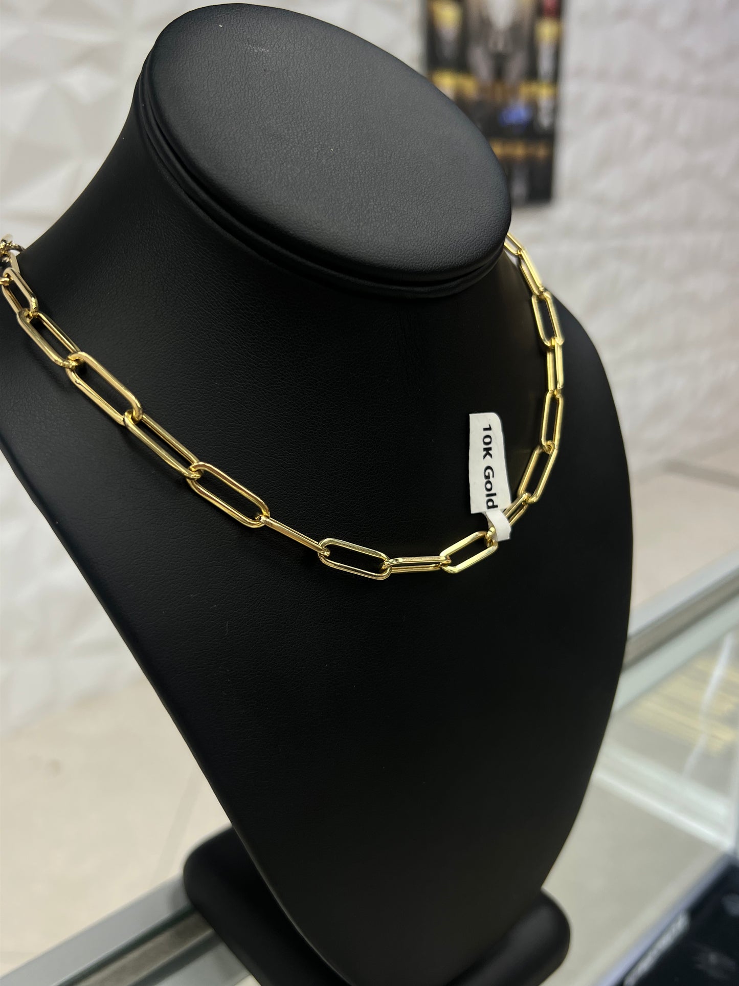 10k Gold Paper Clip Chain 6 MM