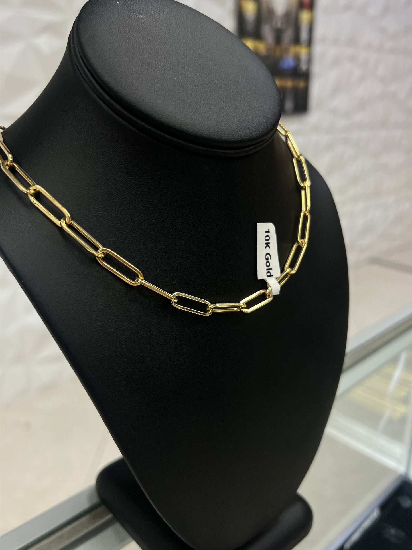 10k Gold Paper Clip Chain 6 MM